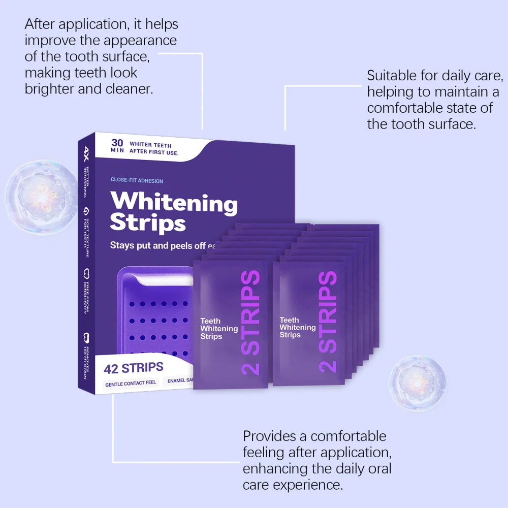 Purple Teeth Whitening Strips