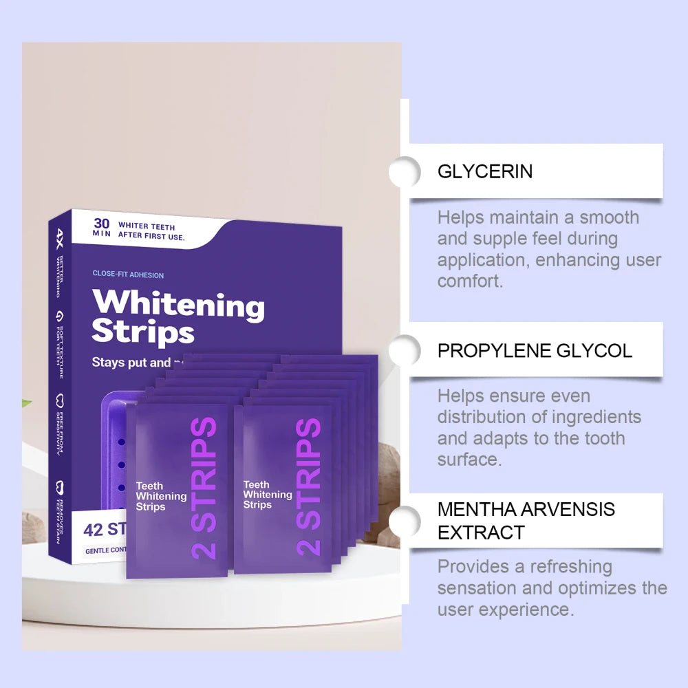 Purple Teeth Whitening Strips