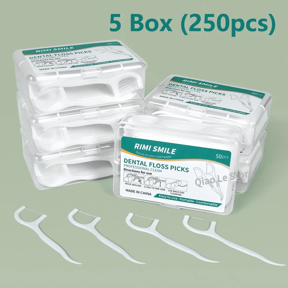 Portable Disposable Dental Floss Pick