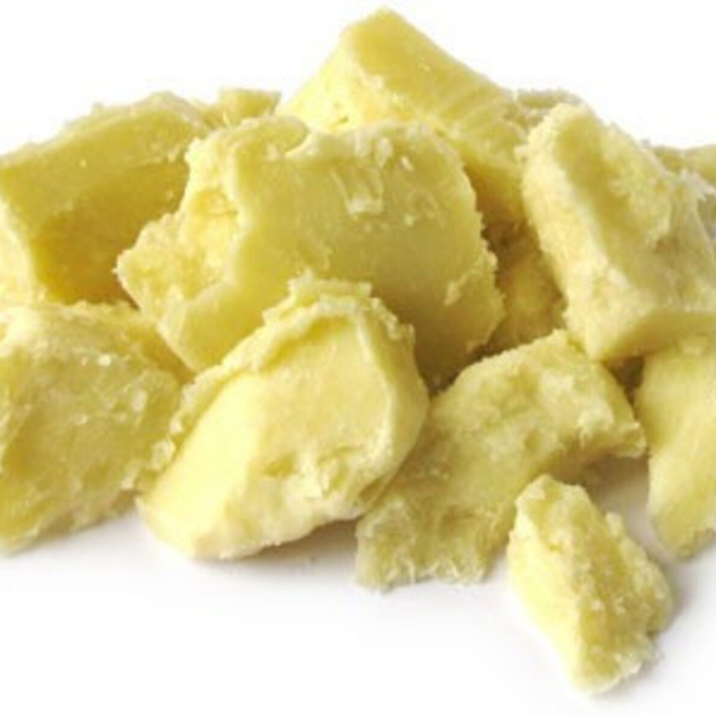 Yellow rubber erasers on a white background
