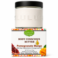 Jar of Lulu's Body Conscious Butter with packaging on a white background