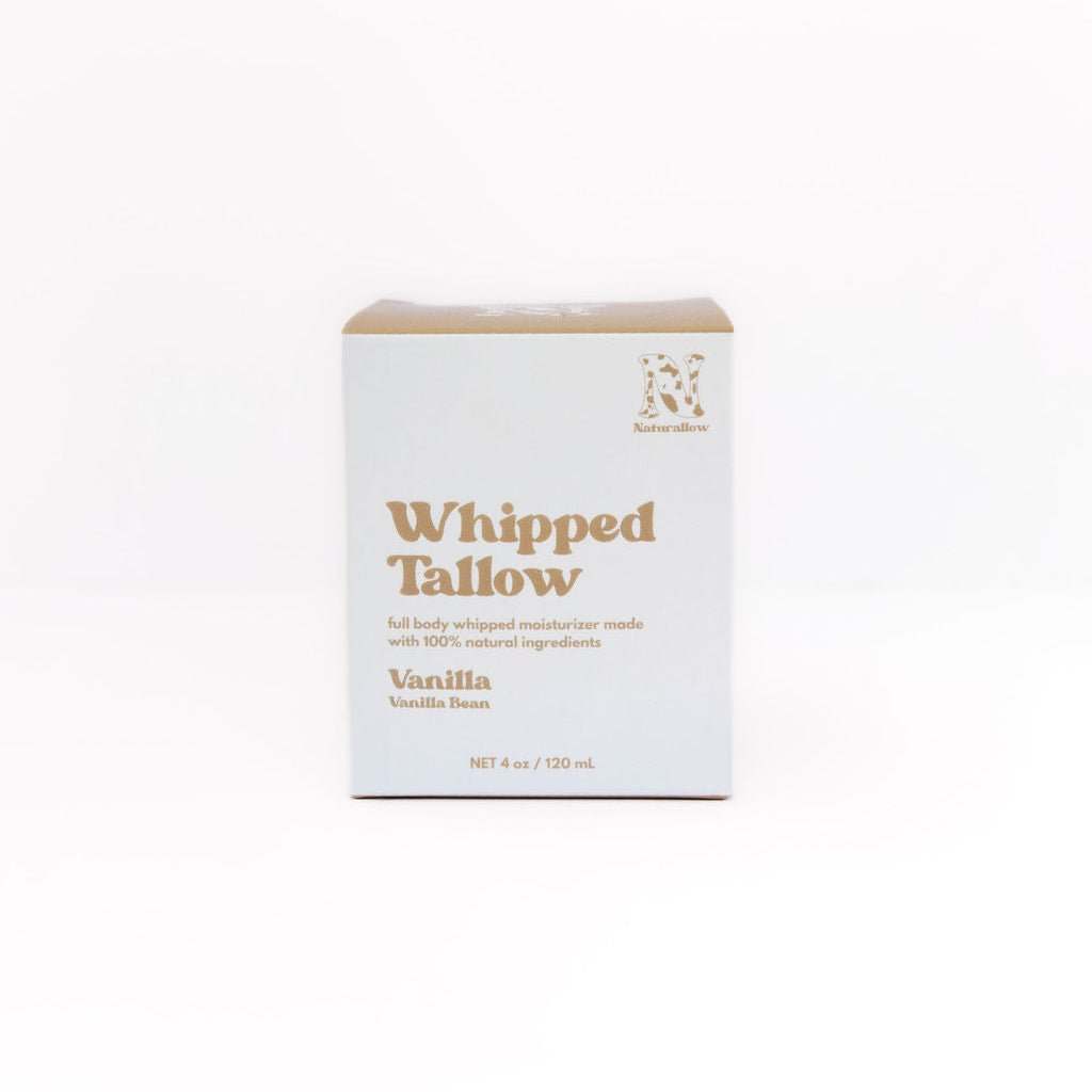 Box of Whipped Tallow Vanilla product on a white background