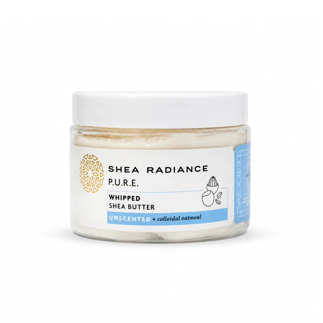 A jar of Shea Radiance P.U.