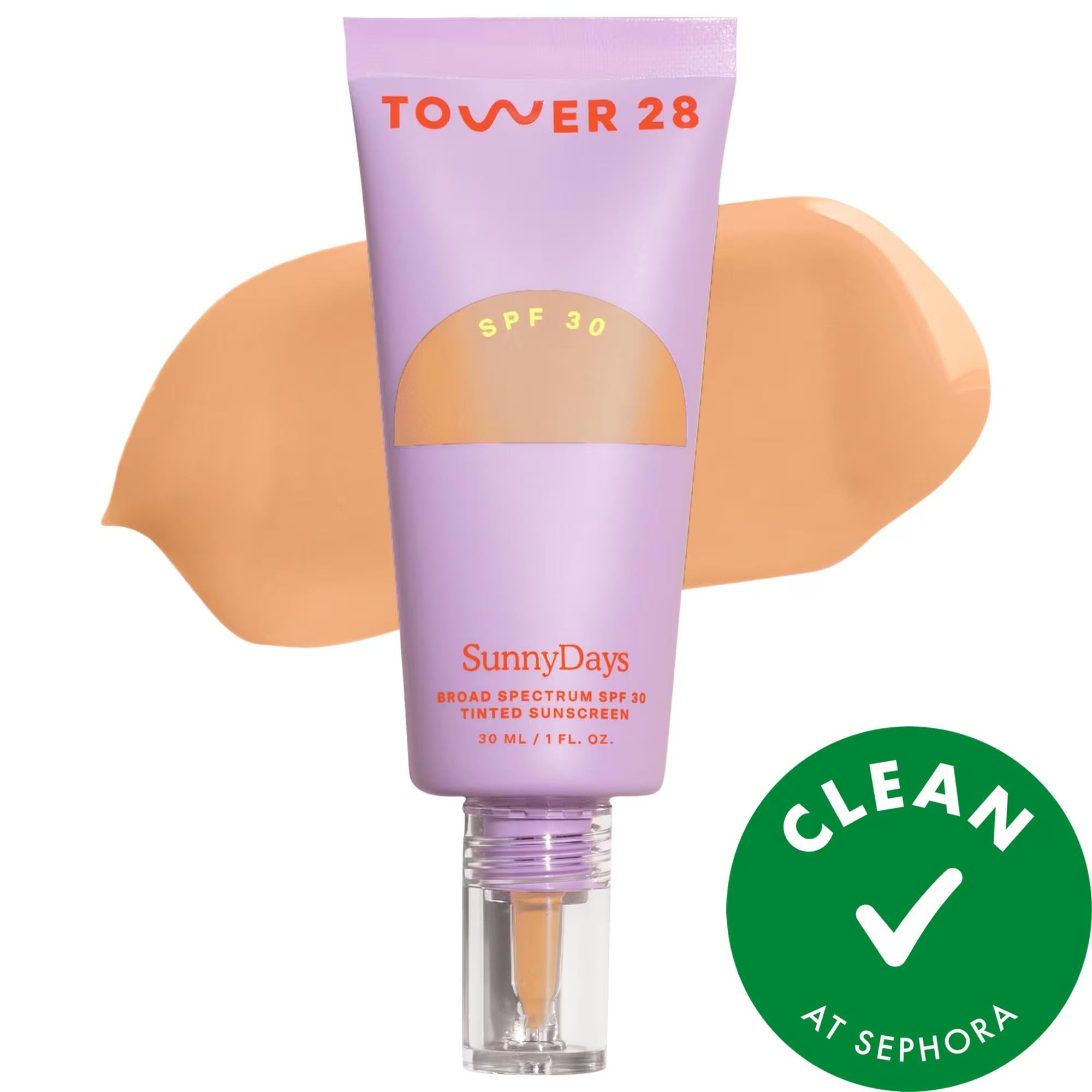 SunnyDays SPF 30 Tinted Sunscreen Foundation - Natural Finish, Vegan & Cruelty-Free